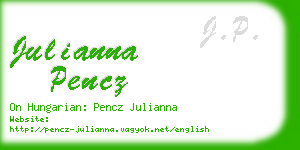 julianna pencz business card